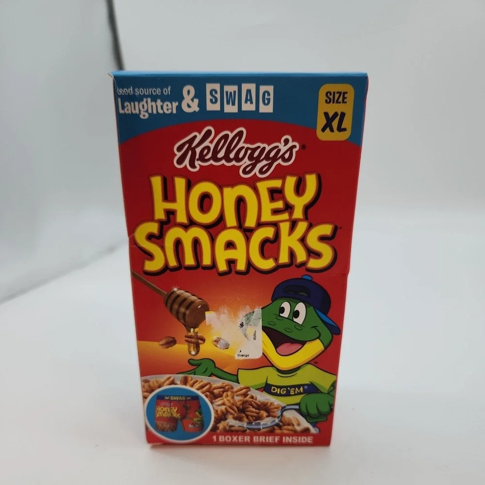 Swag Boxers Kellogg's HONEY SMACKS Cereal Themed Men's Boxer Briefs XL